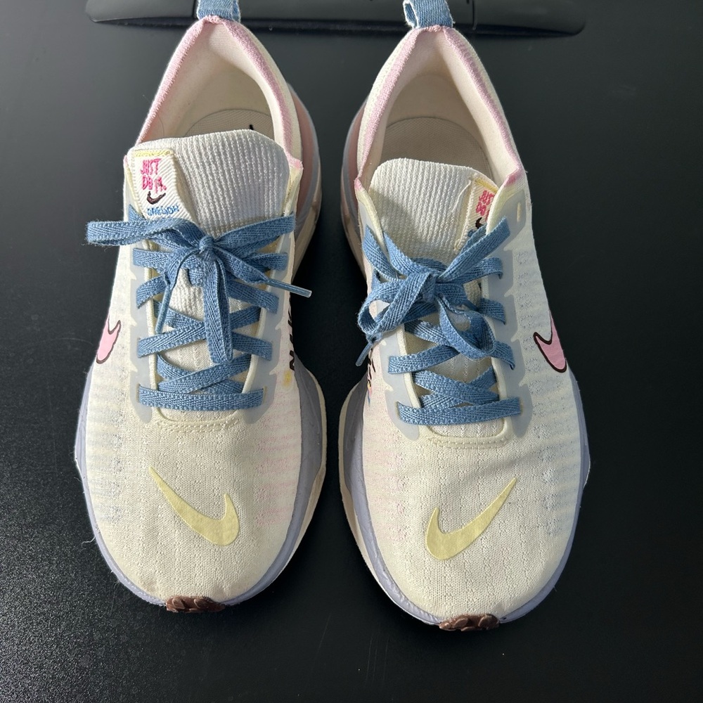 Nike Sneakers with Blue and Cream Accents